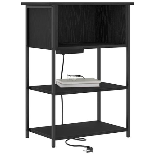 Szafka Nocna Czarny dąb 55 x 31 x 76 cm Materiał drewnopochodny na Arena.pl