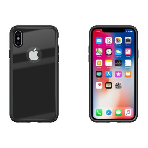 TEMPERED GLASS CASE IPHONE X CZARNY na Arena.pl