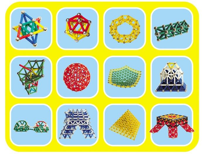 Klocki Magnetyczne 60 elementów MAGNASTIX zdjęcie 5