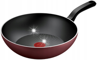 Wok TEFAL Simply Cook H0581902 28cm Bordowy