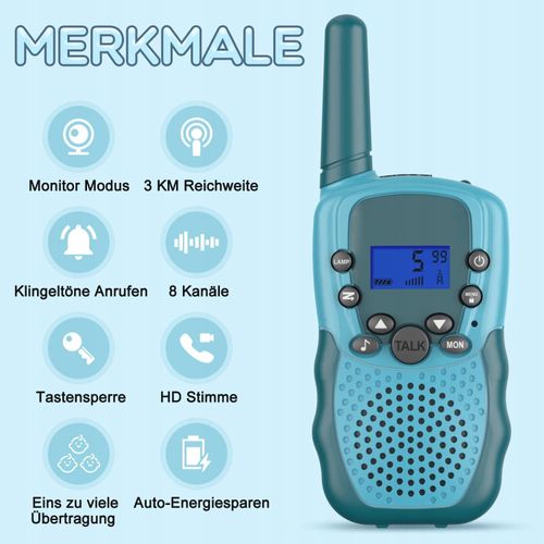 Walkie talkie dla dzieci Walkie Talkie T-888 wielokolorowy na Arena.pl