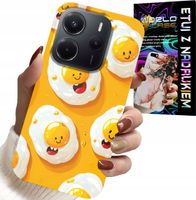 ETUI DO XIAOMI NOTE 14 4G - SŁODKIE UŚMIECHNIĘTE JAJKA CASE + FOLIA