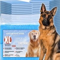 PODKŁADY HIGIENICZNE 60x60 MATY DLA PSA KOTA 6 WARSTW 100szt + WORKI GRATIS
