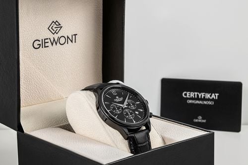 zegarek męski giewont chronograph sapphire czarny gw6310-a1 na Arena.pl