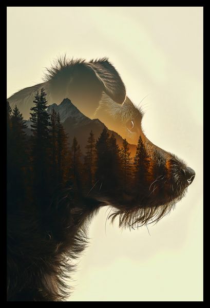 Plakat 30x45cm Psi Duch Lasu zdjęcie 2