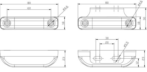 Lampa LED obrysowa biała 12V-36V FT013B na Arena.pl