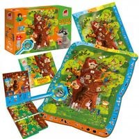 puzzle edukacyjne gra z lupą forest story 54 el. dla dzieci rk1080-04