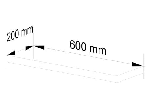 Półka PS-3 60 cm olcha na Arena.pl