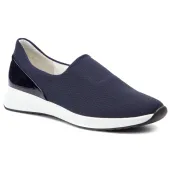 HÖGL Półbuty damskie wsuwane - eleganckie - rozmiar 34,5 - granatowe, skóra