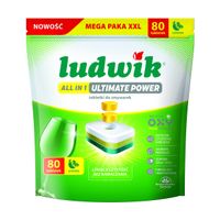 Ludwik tabletki do zmywarek all in 1 Ultimate Power 80 szt. lemon