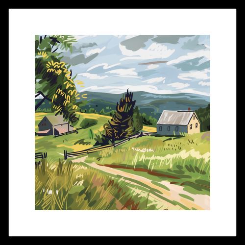 Plakat 30x30cm Bujna Wieś na Arena.pl