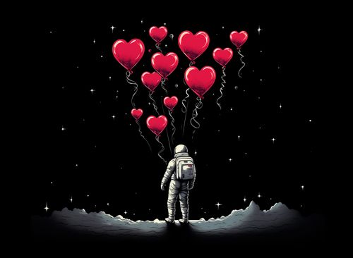 Plakat 35x25cm Astronauta Własnych Celi na Arena.pl