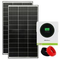 ZESTAW SOLARNY HYBRYDOWY 1,5KW 230V 1000W OFF-GRID