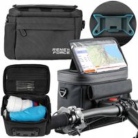 Torba Rowerowa na Kierownicę Sakwa Uchwyt na Telefon Mapy Nawigację GPS
