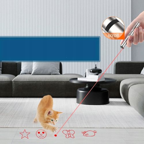 Wskaźnik laserowy dla kota USB 3w1 latarka UV na Arena.pl