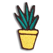 NASZYWKA naprasowanka kaktus żółty