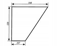 szyba drzwi dolna - drzwi dół do ciągnika Fendt Farmer 300 LS LSA