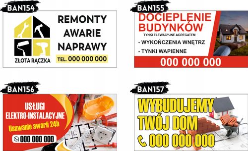 BANER REKLAMOWY OCZKOWANY 200x100 RÓŻNE WZORY WYNAJEM SZALUNKÓW na Arena.pl