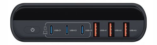 Ładowarka sieciowa z adapterami Newell GaN Tech T-power 140W 3xUSB-C 3xUSB na Arena.pl