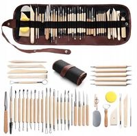 Zestaw Narzędzi do Modelowania Rzeźbienia w Glinie Dłuto Szpachelka Etui