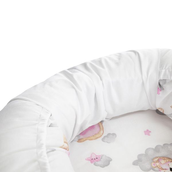 KOKON DLA NIEMOWLĄT BAWEŁNIANY ZESTAW 4 ELEMNTY ŚPIĄCY MIŚ zdjęcie 10