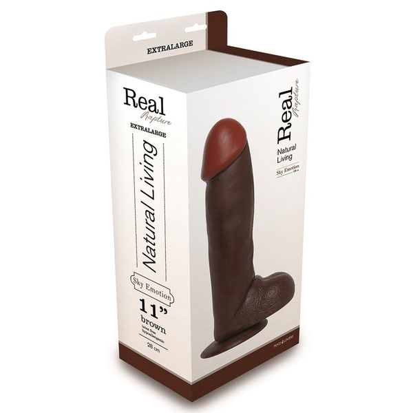 Realistyczny Fantom Penisa Dildo Real Rapture 11" zdjęcie 2