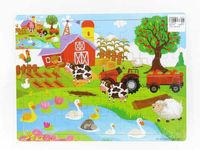 ND17_ZB-128180 Puzzle drewno Farma 44el BPUZ1798