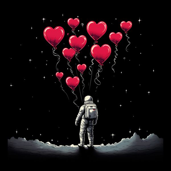 Plakat 30x30cm Astronauta Własnych Celi zdjęcie 2