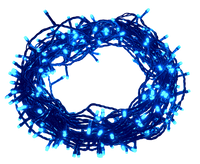 Lampki choinkowe 300 LED + Flash - Niebieskie