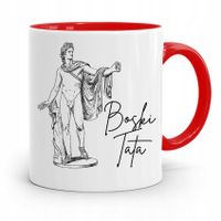 Kubek Czerwony Dla Taty Ojca Boski Tata Prezent Z Nadrukiem Ze Zdjęciem