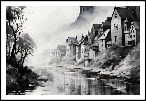 Plakat 91,5x61cm Mglisty Refleks na Arena.pl