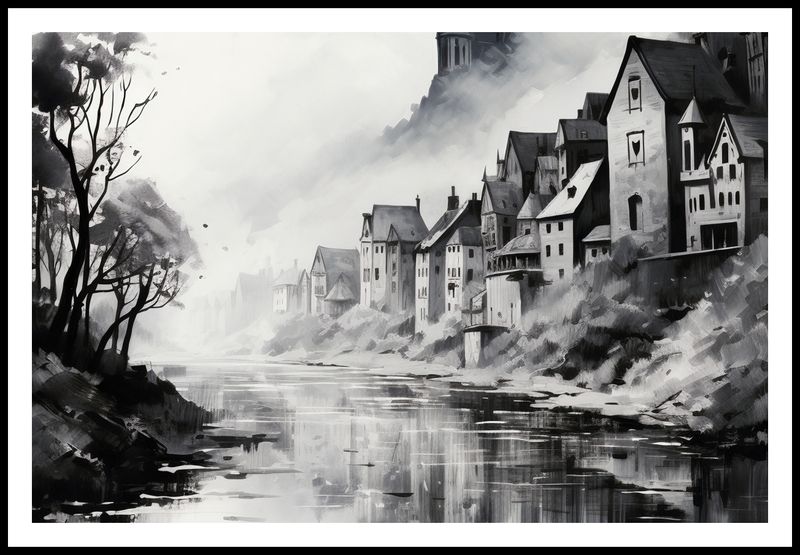 Plakat 91,5x61cm Mglisty Refleks zdjęcie 3