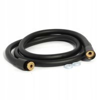 WĄŻ PRYSZNICOWY 1,5 m SILIKONOWY GŁADKI CZARNY HA