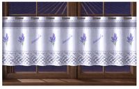 ZAZDROSTKA ZAZDROSKA firana kuchenna LAWENDA prowansja 100x60 + obszycie