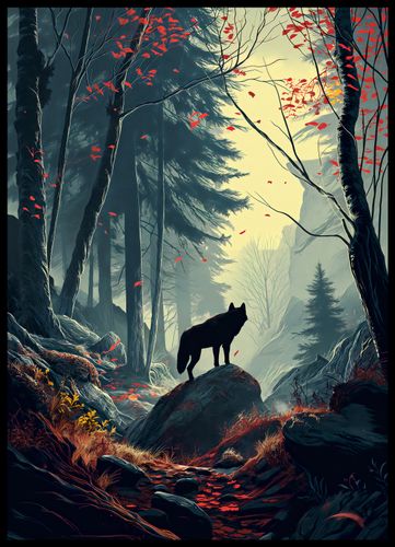 Plakat 50x70cm Leśne Echa na Arena.pl