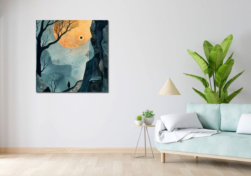 Obraz 90x90cm Tajemnica Drogi bez Celu zdjęcie 2