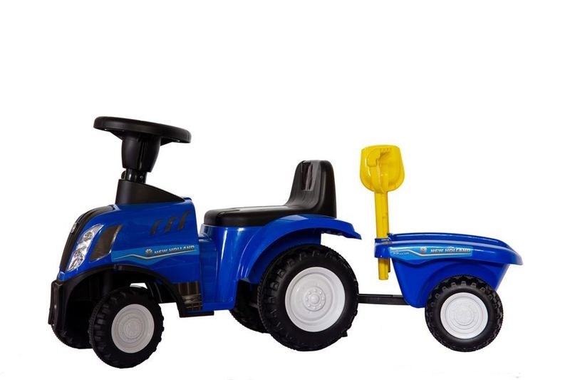 Jeździk z funkcjami dźwiękowymi oraz świetlnymi NEW HOLLAND niebieski zdjęcie 4