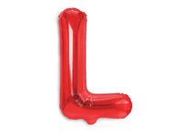 Balon foliowy „litera L”, czerwona, 40 cm [balon na powietrze]