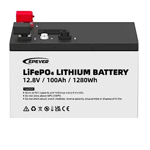 AKUMULATOR LI-ION EPEVER LIFEPO4 12.8V 100AH 1280WH 6000 CYKLI zdjęcie 1