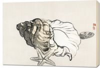 Obraz 100x70cm Star Fish and Conchby, Kōno Bairei  Vintage do Salonu