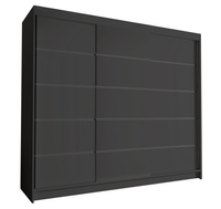 Szafa przesuwna DAVOS VII 250cm - garderoba- CZARNY