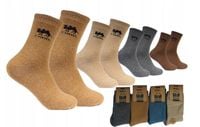 4x NATURALNE skarpety męskie TERMO CIEPLE skarpetki WEŁNIANE ANGORA