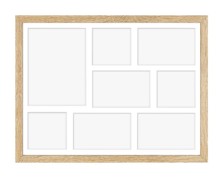 Ramka na 8 zdjęć Hekla 40x50x8 MDF galeria zdjęć sonoma jasna 1szt. zdjęcie 2