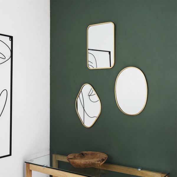 Lustro Arcilla złote romb zdjęcie 5