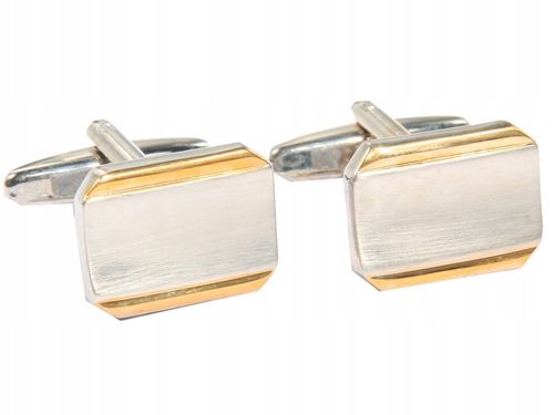 SPINKI DO MANKIETÓW DO KOSZULI ZŁOTO SREBRNE 466 na Arena.pl