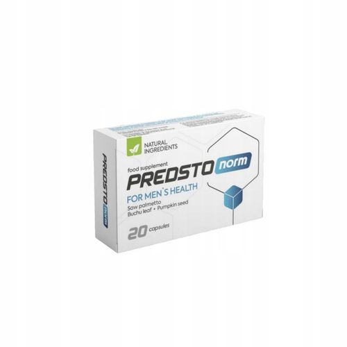 Predstonorm 20 kapsułek zdrowie prostaty ekstrakt z palmy sabałowej na Arena.pl