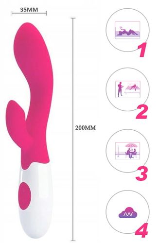 Wibrator silikonowy 30 trybów pracy Masażer 20cm na Arena.pl