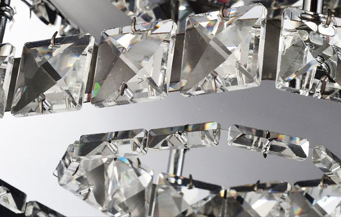 Lampa METEOR I kryształ LED panel plafon Kinkiet kwadrat12W Wobako 6000K zdjęcie 4