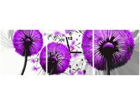 30 90CM OBRAZ 3 ELEM DMUCHAWCE FIOLECIE ŚCIENNY PŁOTNO DRUK