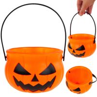 tg66295 wiaderko pojemnik na słodycze kubełek halloween dynia